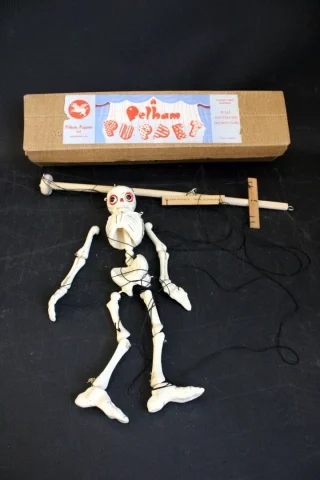 VINTAGE 1950'S PELHAM PUPPET ~ SKELETON ~